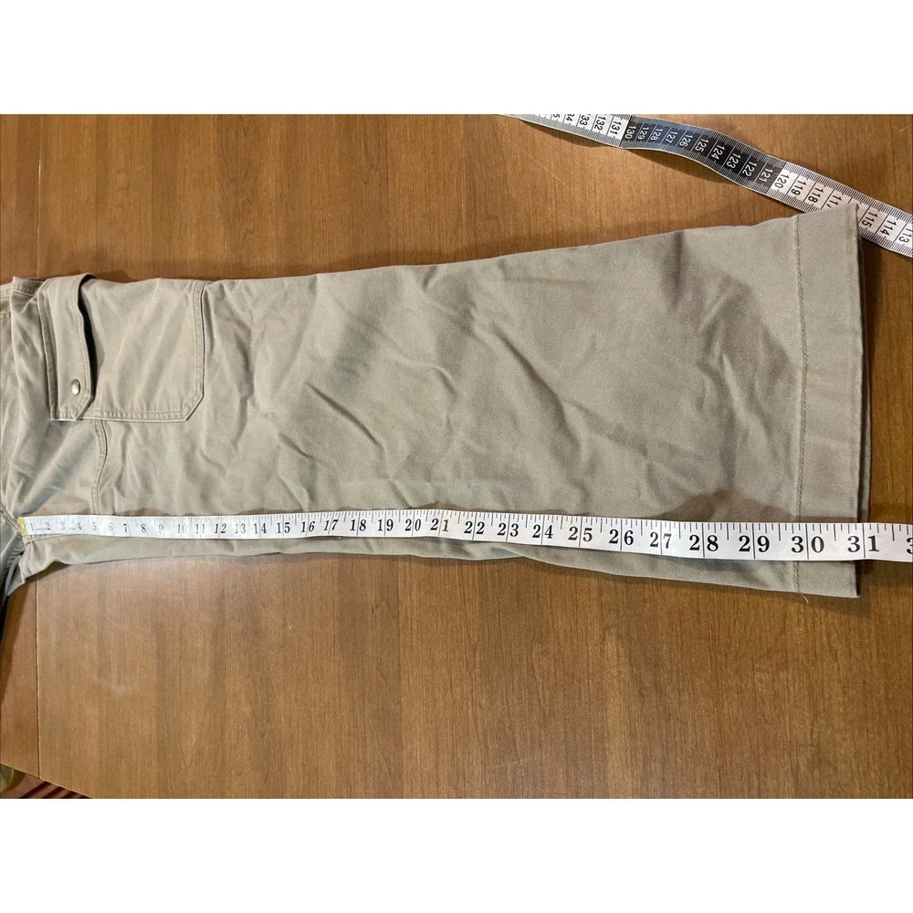 40 Grit Duluth Standard Fit Cargo Pants Men 30x32 Beige Heavy Duty